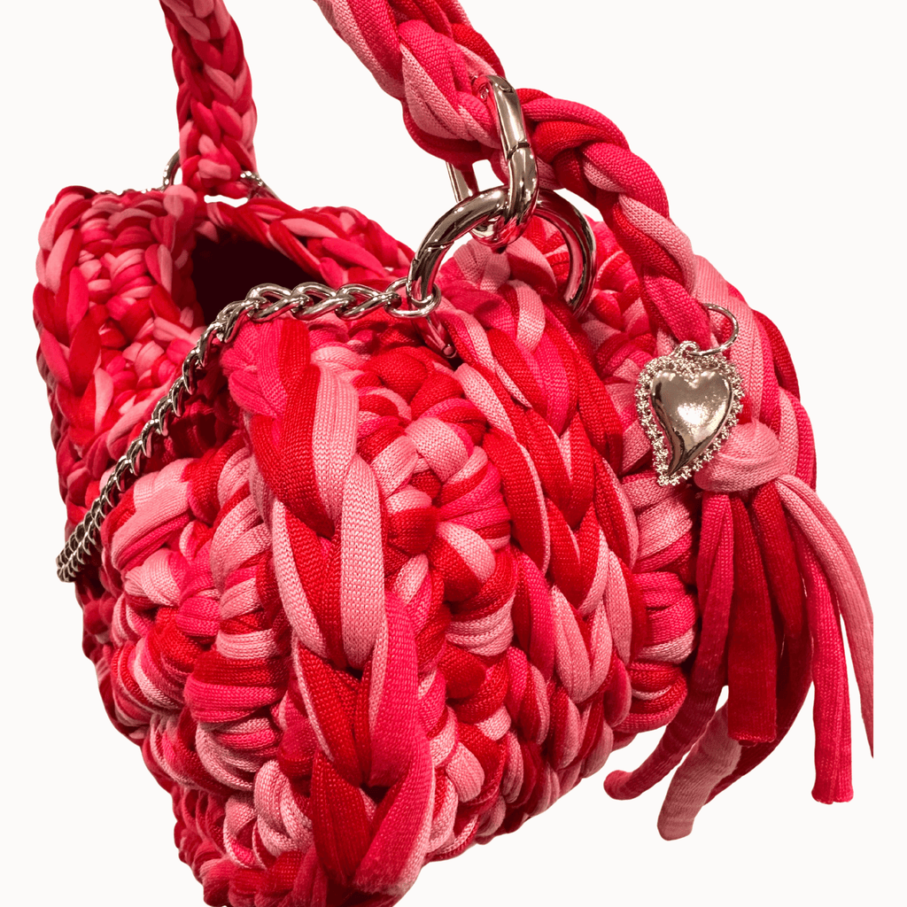 Heart Bag - Red & Pink
